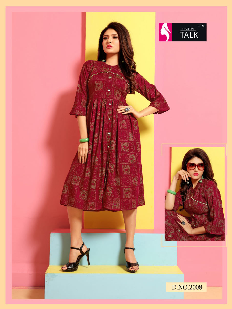 Rangat Vol-2 Fashion Talk Rayon Print Wholesale Kurti Rangat Vol-2 Fashion Talk Rayon Print Wholesale Kurti